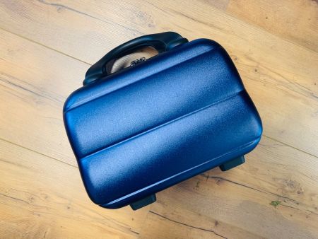 Handgepäck Tasche Beautycase S Polycarbonat 28cm BLAU NEU