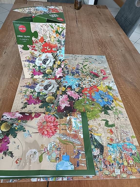 Puzzle: Heye Flowers life 1000 – Usato da Sitterdorf venduto da karin1991