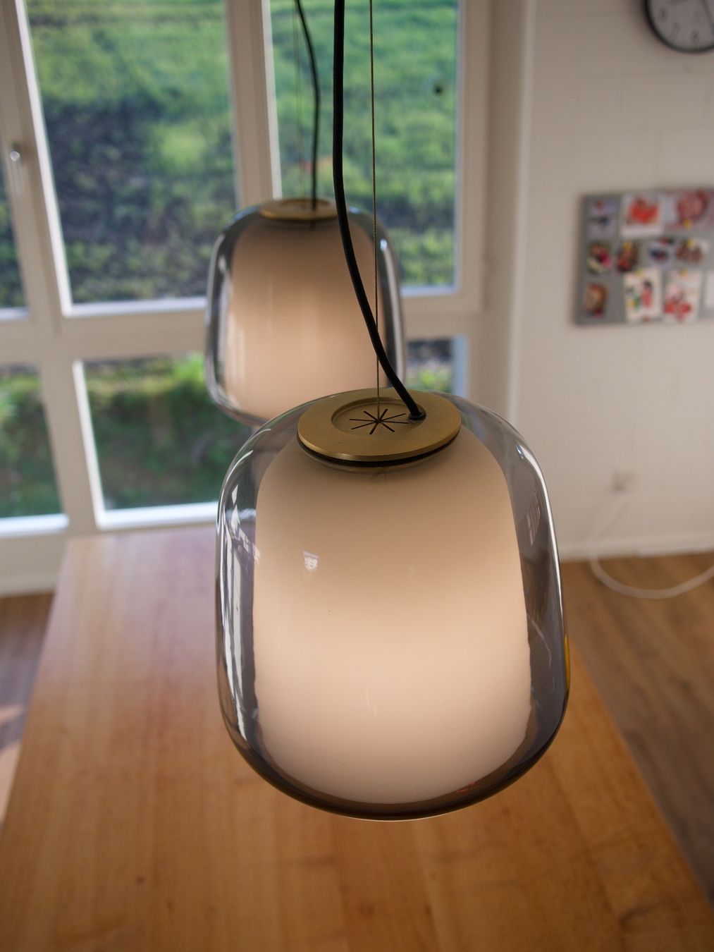 Ikea Lampadari & plafoniere: Schöne Hängeleuchte aus Glas, doppelschichtig, Evedal – Usato da Meilen venduto da perlependium 1