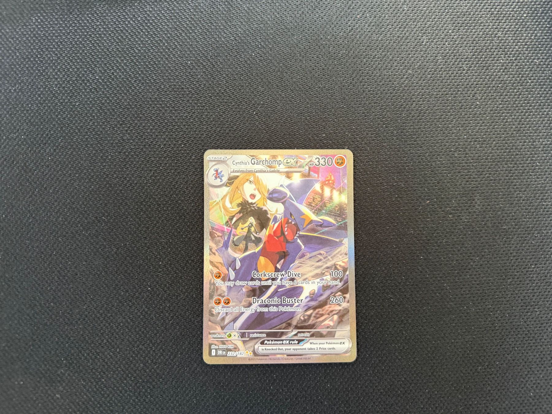 Pokémon Carte collezionabili: Cynthia's Garchomp ex 232/182 – Usato da Zürich venduto da mountainwizard00