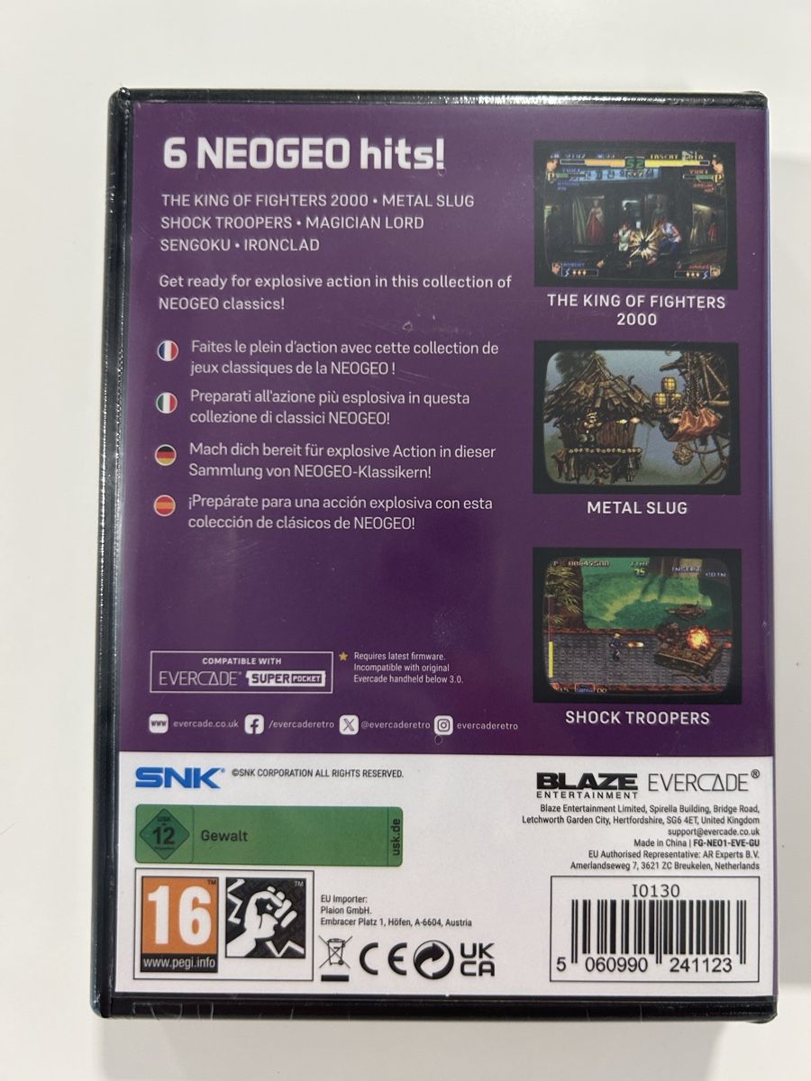 Snk Spiele: Neo Geo Arcade 1 Evercade sealed – Neu und originalverpackt aus Pully von PongDayOne 1