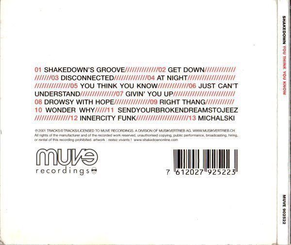 CDs: SHAKEDOWN (CD) you think you know – Gebraucht aus Zürich von Tarafo5 1