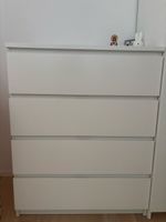 MALM Kommode mit 4 Schubladen, weiß