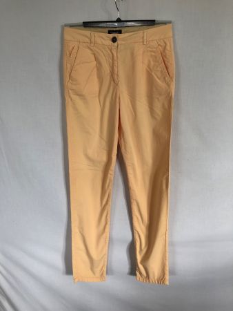Pantalon ajusté Caroll en coton abricot clair 34