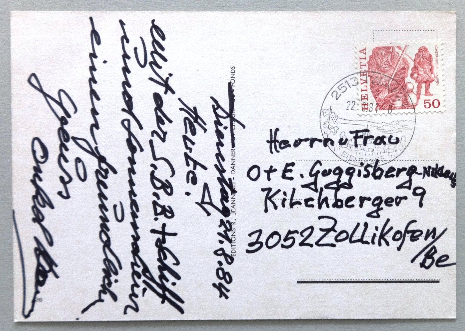 Ansichtskarten: Souvenir de Neuchâtel – Gebraucht aus Fétigny von Billy2miny 1