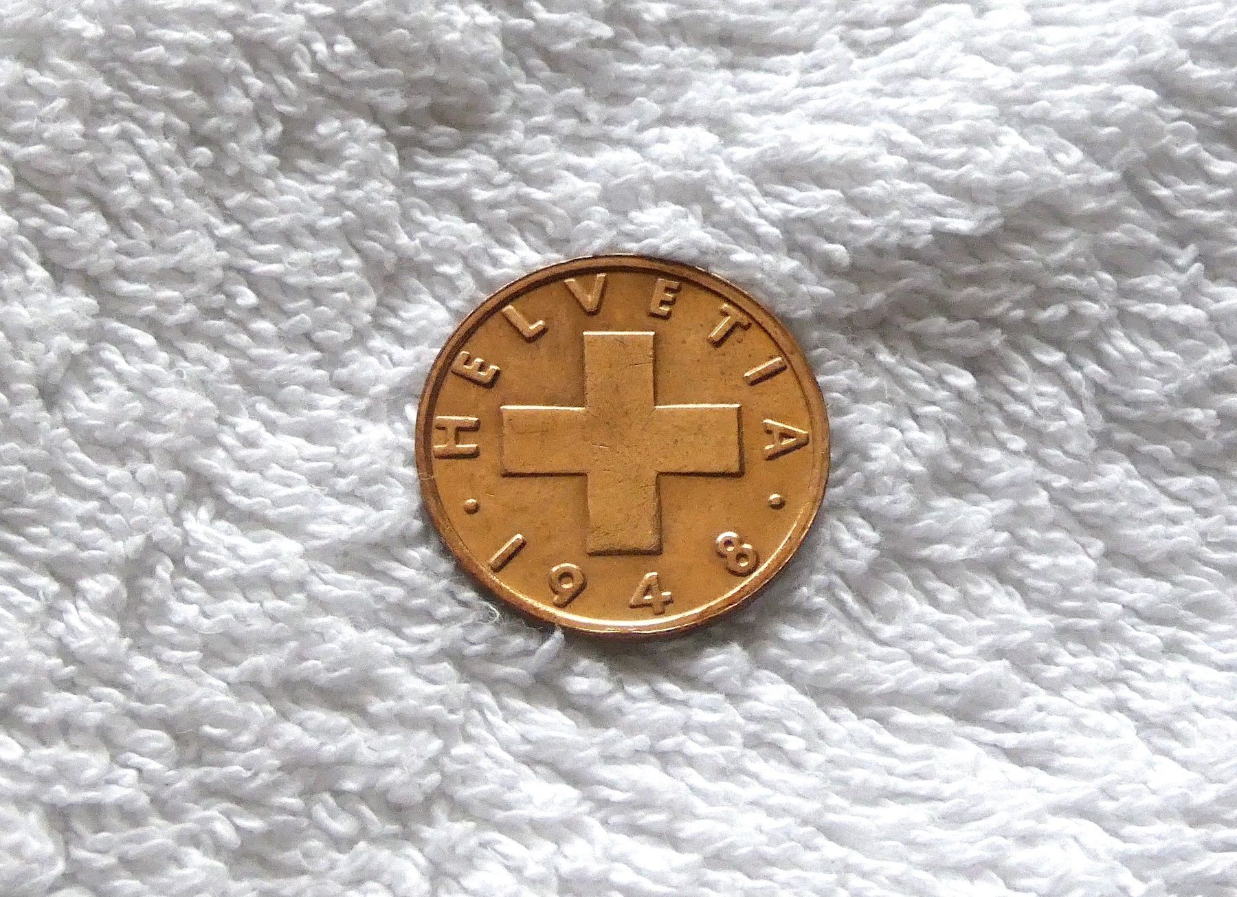 Tutti le monete: 2 centimes/rappen 1948 – Usato da Nyon venduto da Ilmi09 1