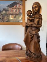 Maria mit Kind holz H ca 82 cm Madonna geschnitzt Grodnertal