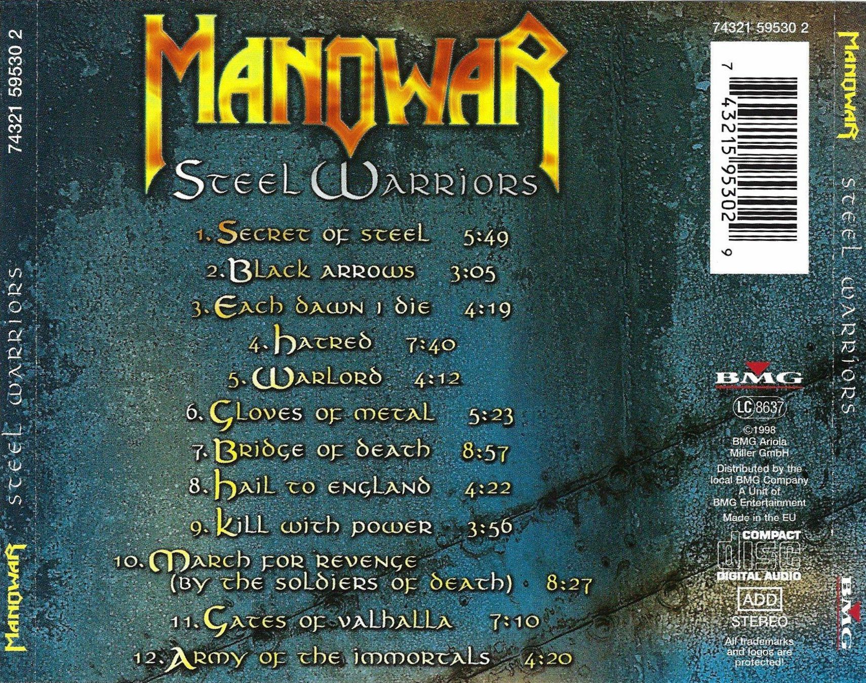 CD: MANOWAR - Steel Warriors – Usato da Rotkreuz venduto da groeli69 1