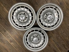 3 x Barock Mercedes Alufelgen Fuchs 6.5Jx14" ET30