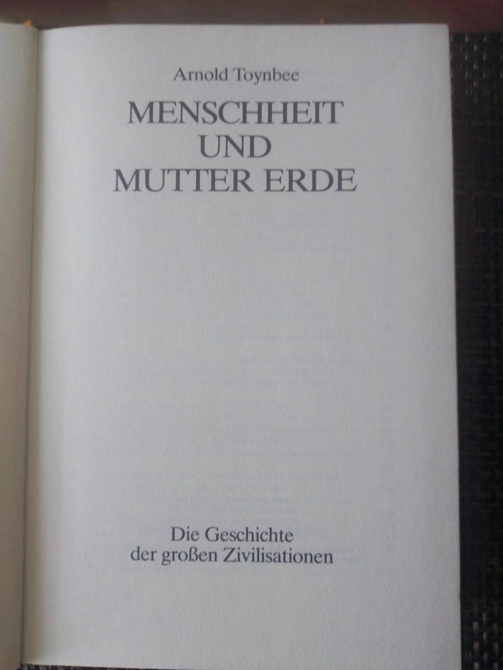 Libri: Menschheit und Mutter Erde – Usato da Bassersdorf venduto da elm_f9sw 1