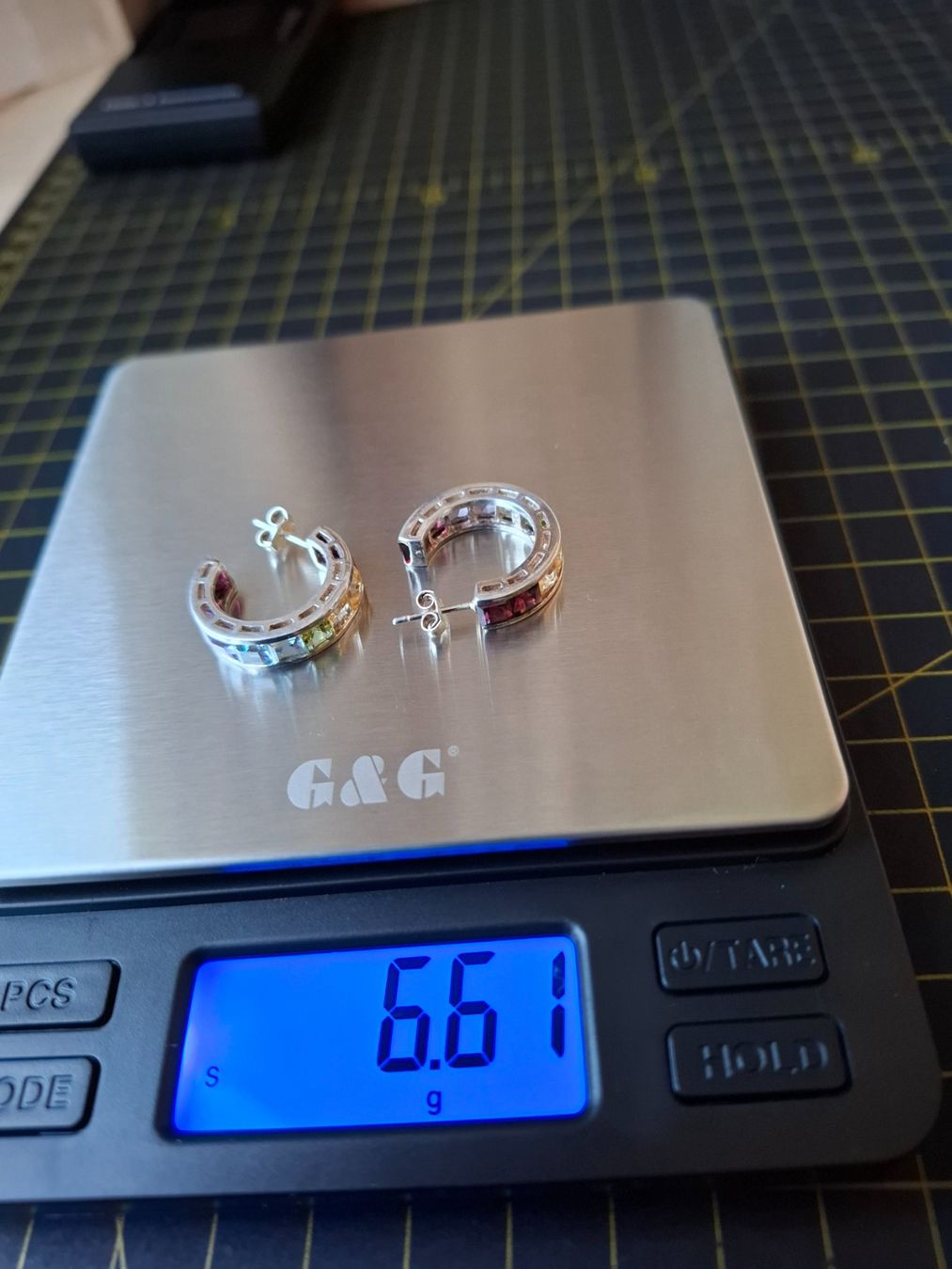 Ohrringe & -stecker: Creolen Silber 925 Multi- Color – Gebraucht aus Zwieselberg von Halifaxmendusli 6