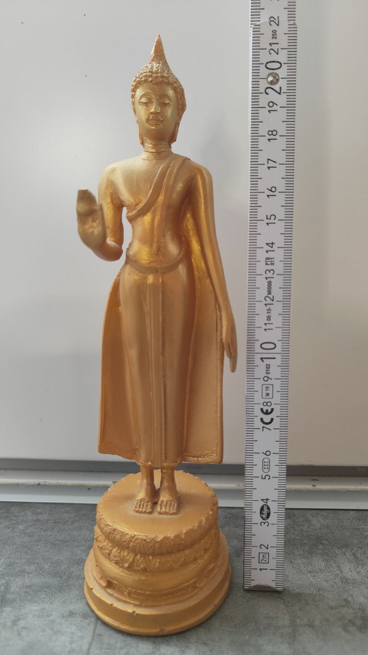 Tutte le decorazioni: Buddha Figuren Set, 3 teilig, Goldig – Usato da Trachslau venduto da fusake.ch 1