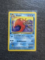 Pokémon Karte Kingler 1. Edition Fossil Deutsch