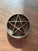 Pentagramm Holz Deko, Esoterik, Schutzsymbol