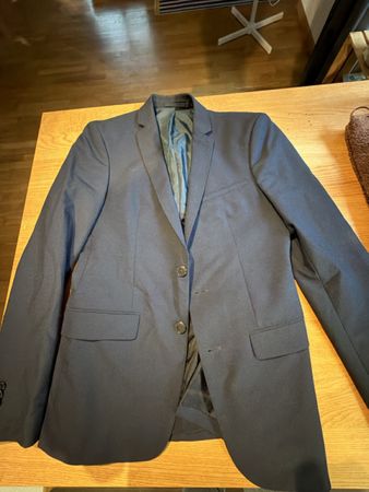 Herren Sakko Zara Man Slim Fit dunkelblau Grösse 44 guter Zu