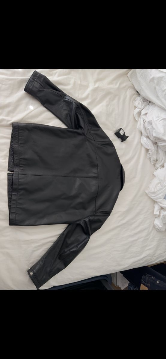 Sandro Giacche: SANDRO BLACK LEATHER JACKET – Nuovo (secondo la descrizione) da Visp venduto da 98o_bv89 1