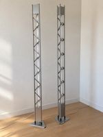 2x Design Stehlampe Aluminium – Traversen-Design – leicht
