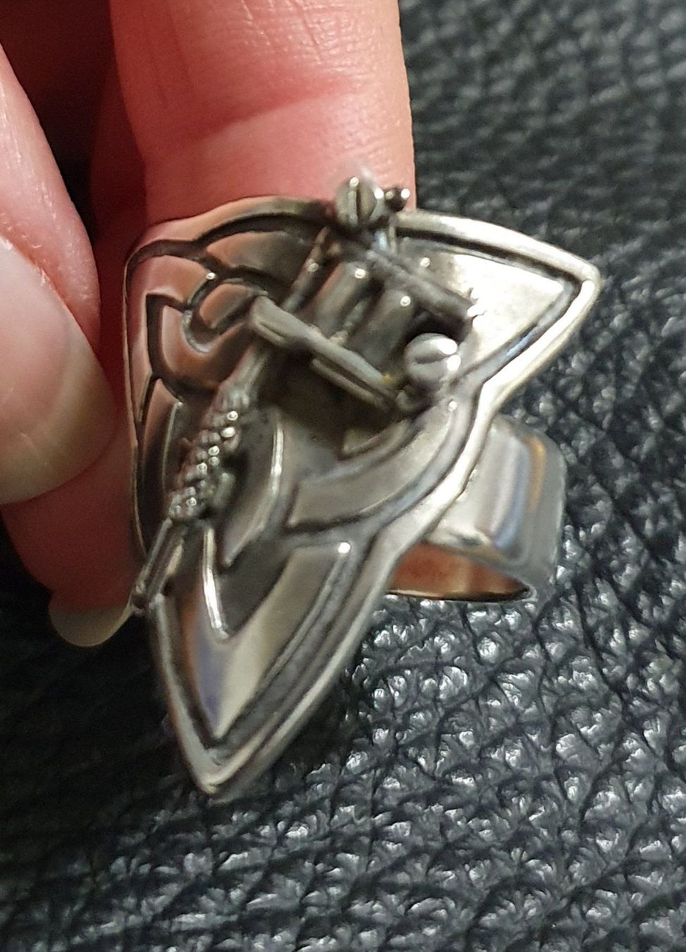 Anelli: Neu: Tribal Tattoo - Ring / 925 Silber / Gr. 62 – Nuovo (secondo la descrizione) da Muri AG venduto da Edlerweiss-Schwarz 4