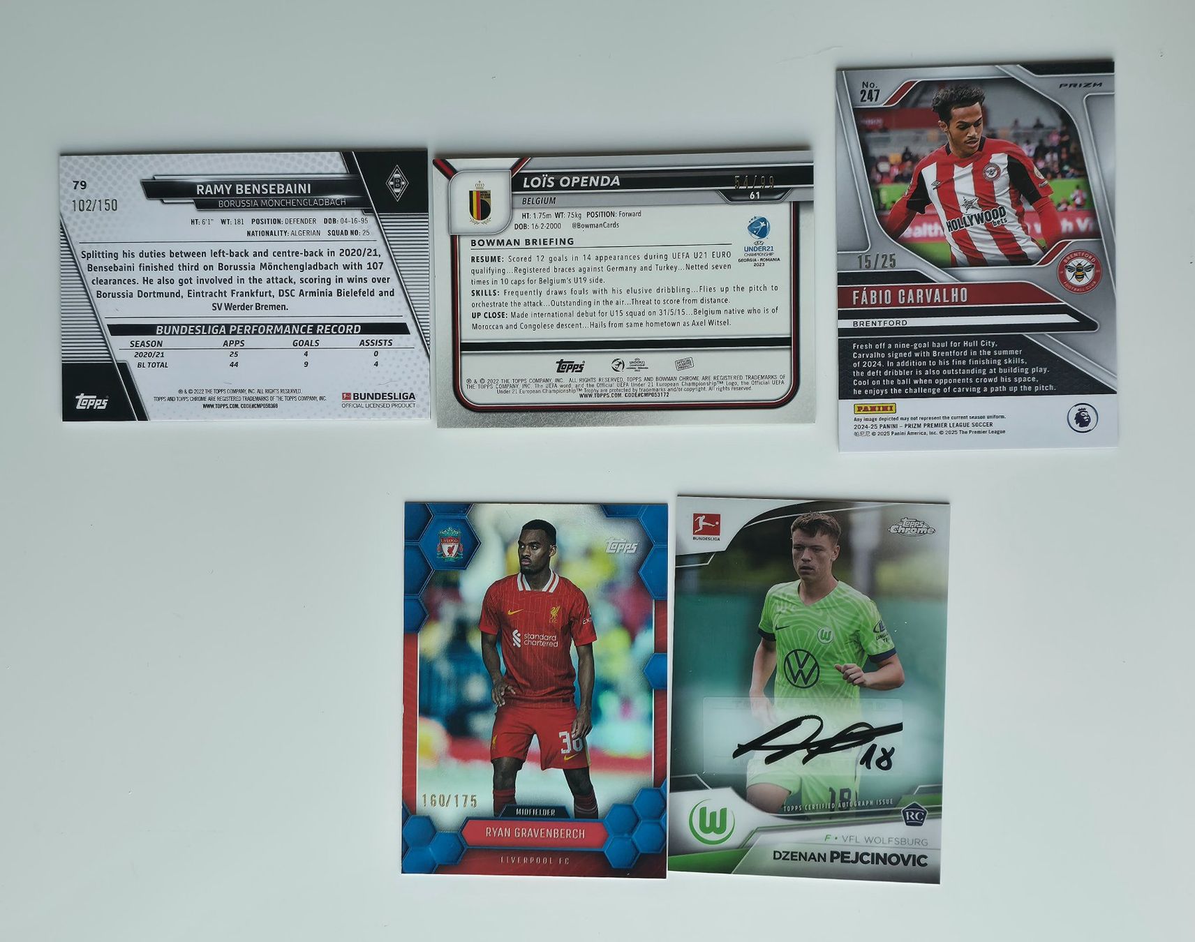 Topps Carte collezionabili: Topps Chrome + Panini bundle - 1 autograph and 4 Numbered – Nuovo (secondo la descrizione) da Onex venduto da msan.cards 3