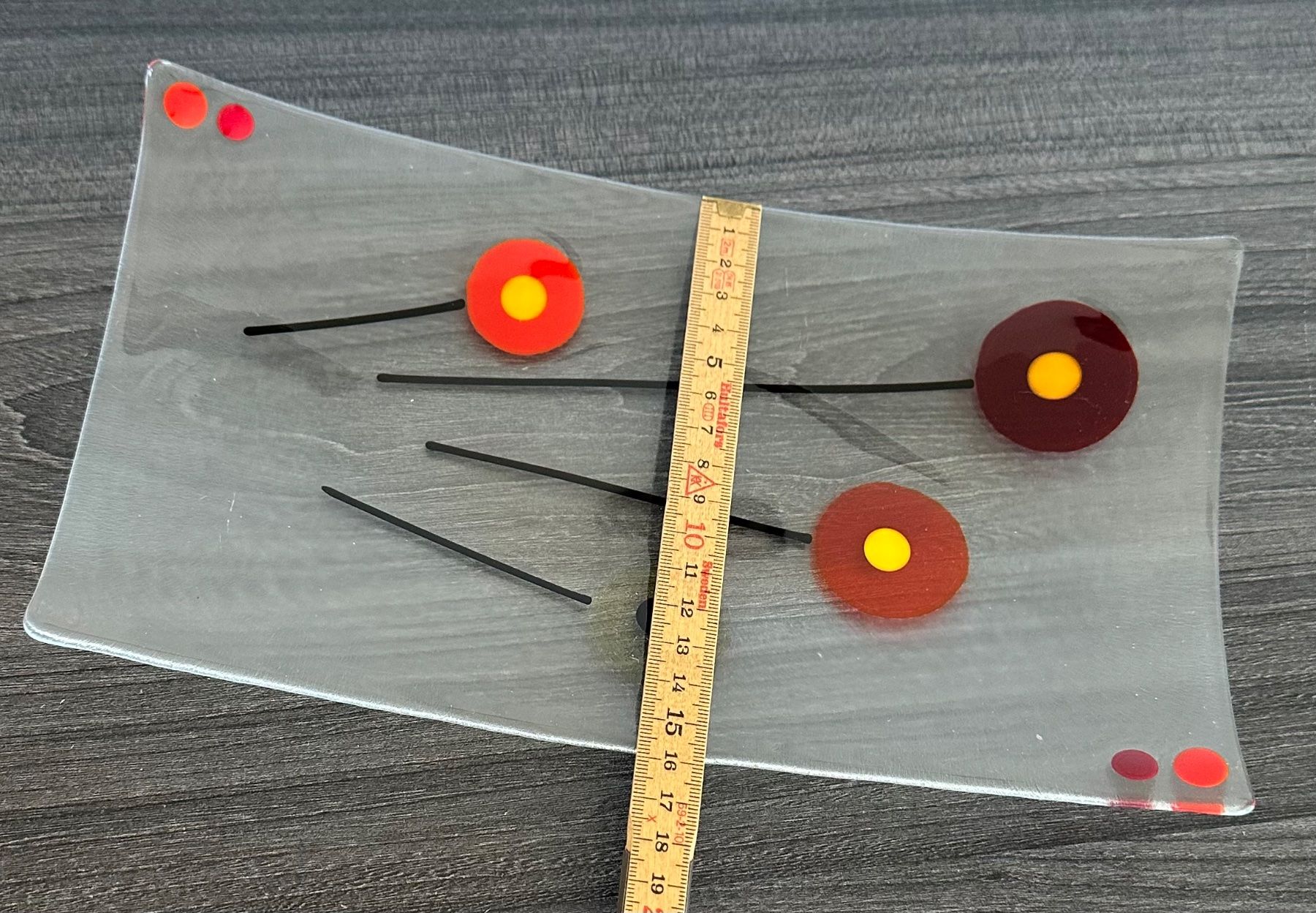 Servierplatten: Schale Fusing Glas Schmelzglas leichte Wölbung – Gebraucht aus Zürich von brazerola 8