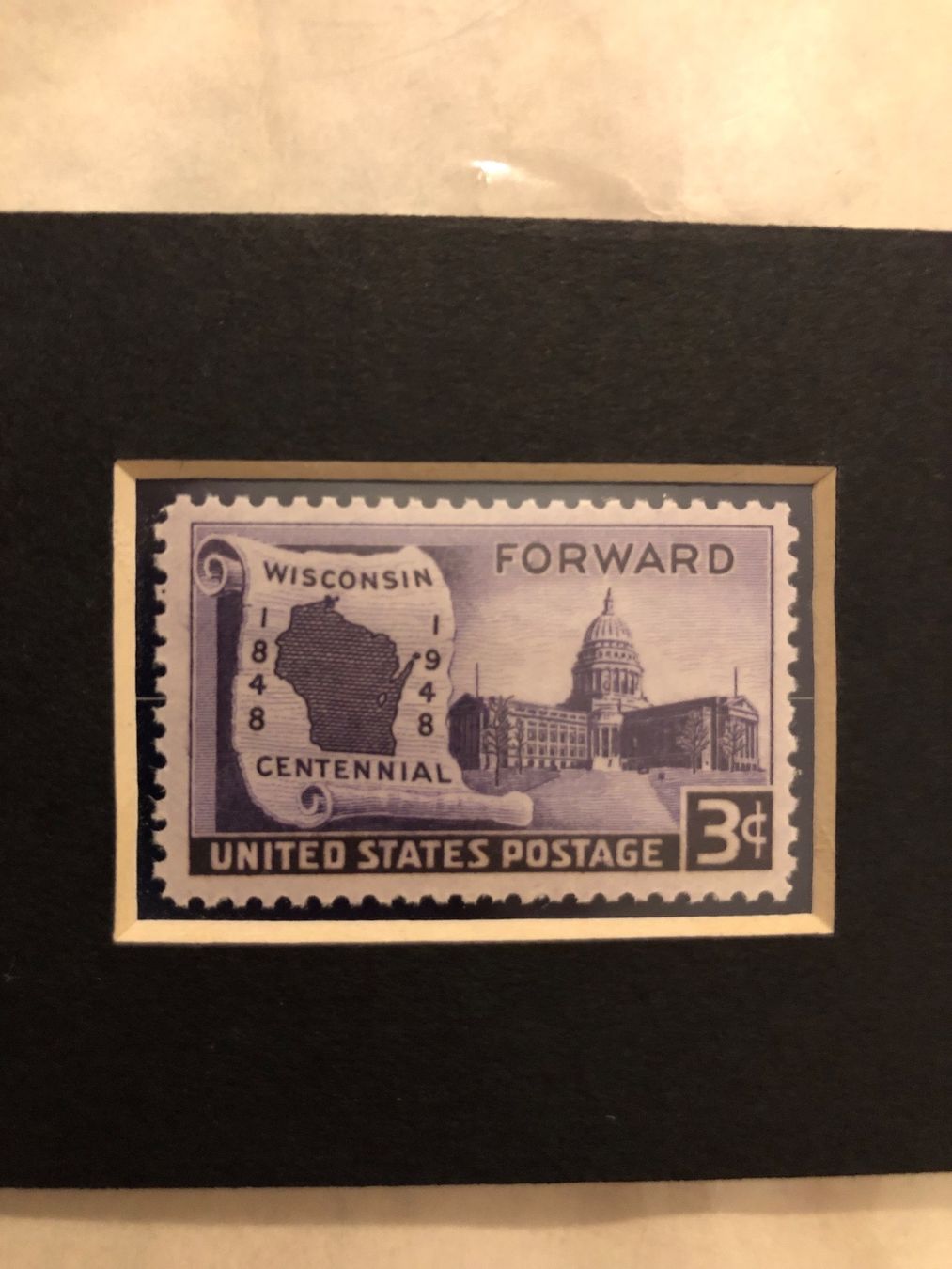 Alle Briefmarken: Briefmarke: 100th anniversary wisconsin centennial 1948 – Neu und originalverpackt aus Hergiswil NW von SLDM