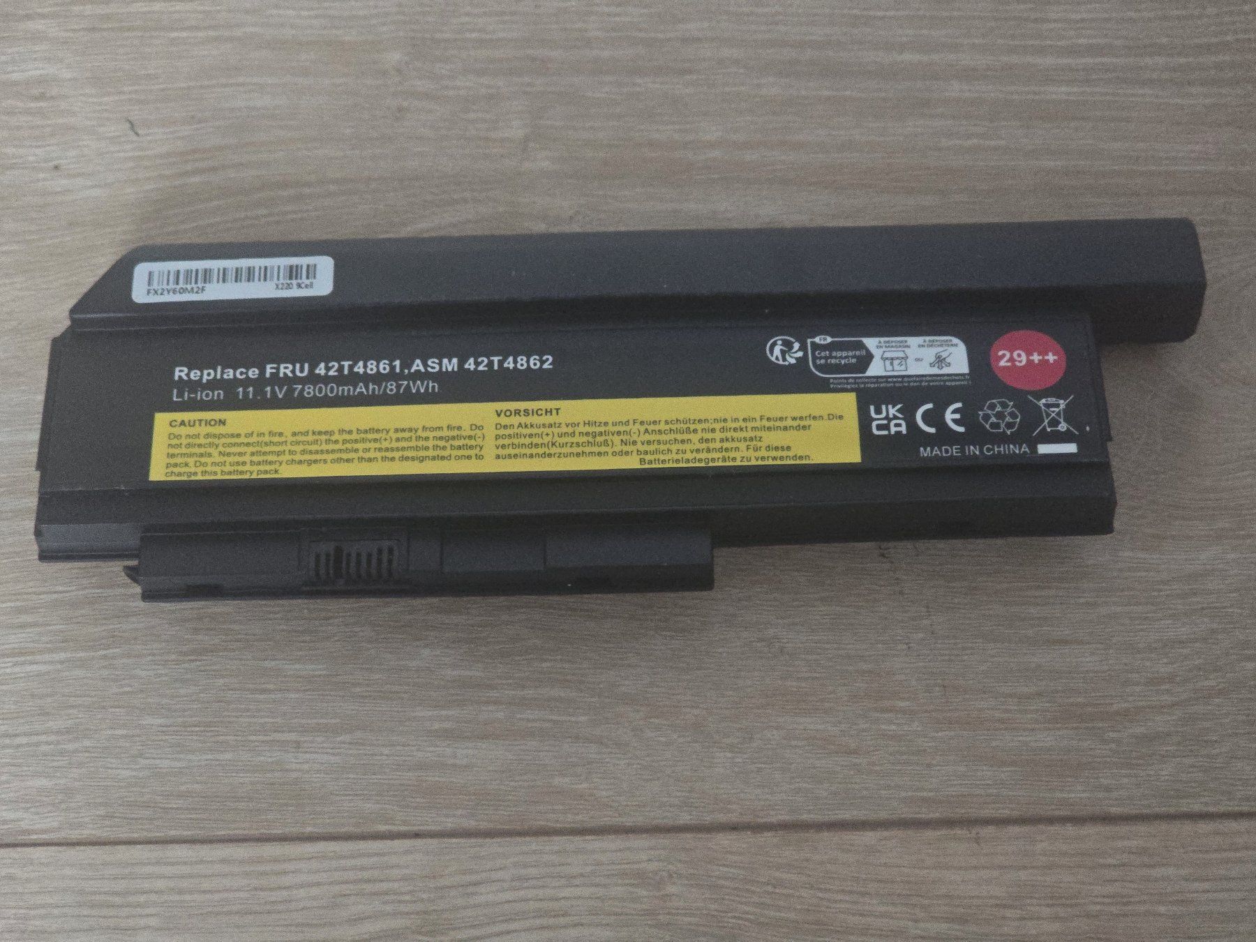 Batterie: Lenovo Thinkpad X220 Batterie neu – Nuovo (secondo la descrizione) da Olten venduto da Triologyblue