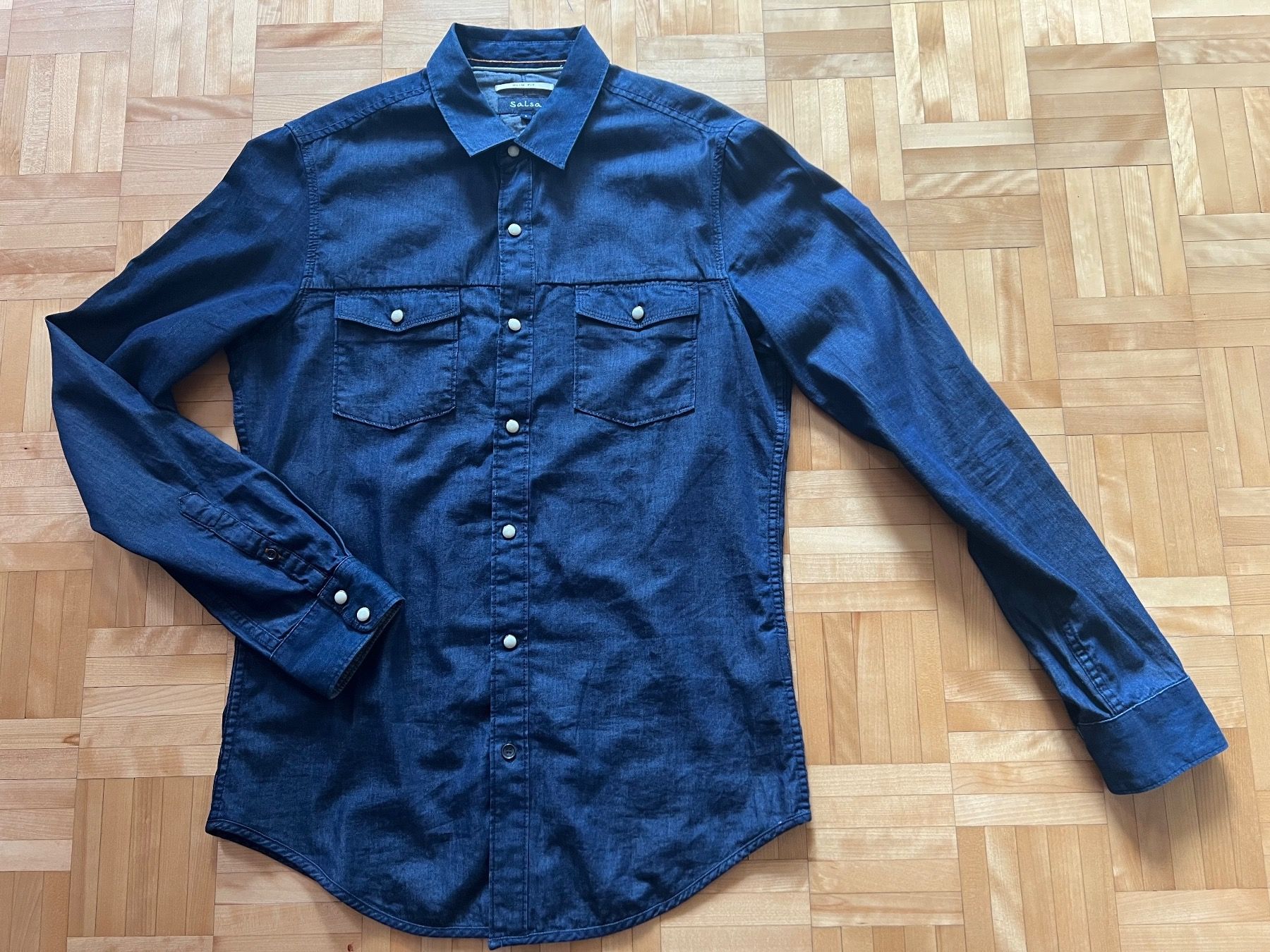 Camicie, T-shirt & Polo: Sehr schöne Jeans Hemd Gr. S – Nuovo (secondo la descrizione) da Schaffhausen venduto da Shiva_70 1