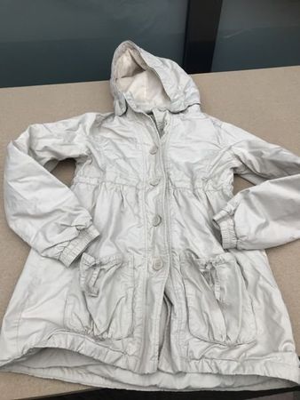 Mädchen Jacke 152 gefüttert beige