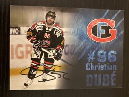 Christian Dubé! Autogrammkarte Fribourg Gotteron #96