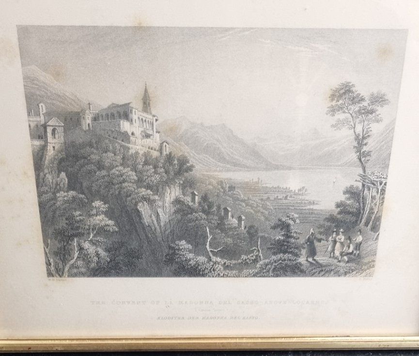 Incisioni: Stich Kloster der Madonna del Sasso – Usato da Flums venduto da Flumsantik 1