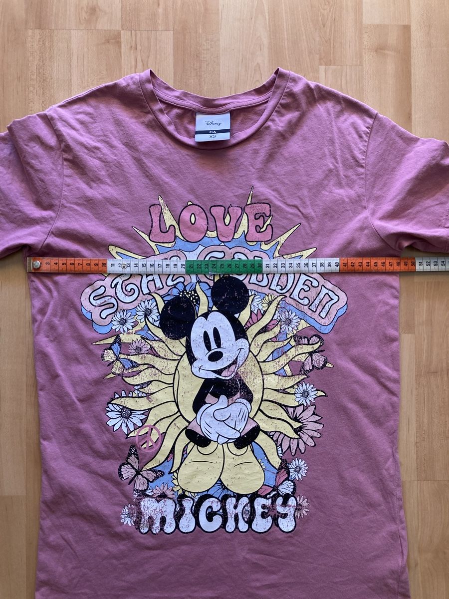Disney Camicette, T-shirt & Top: altrosa Mickey-T-shirt – Usato da Bönigen venduto da Amsoldingen02 4
