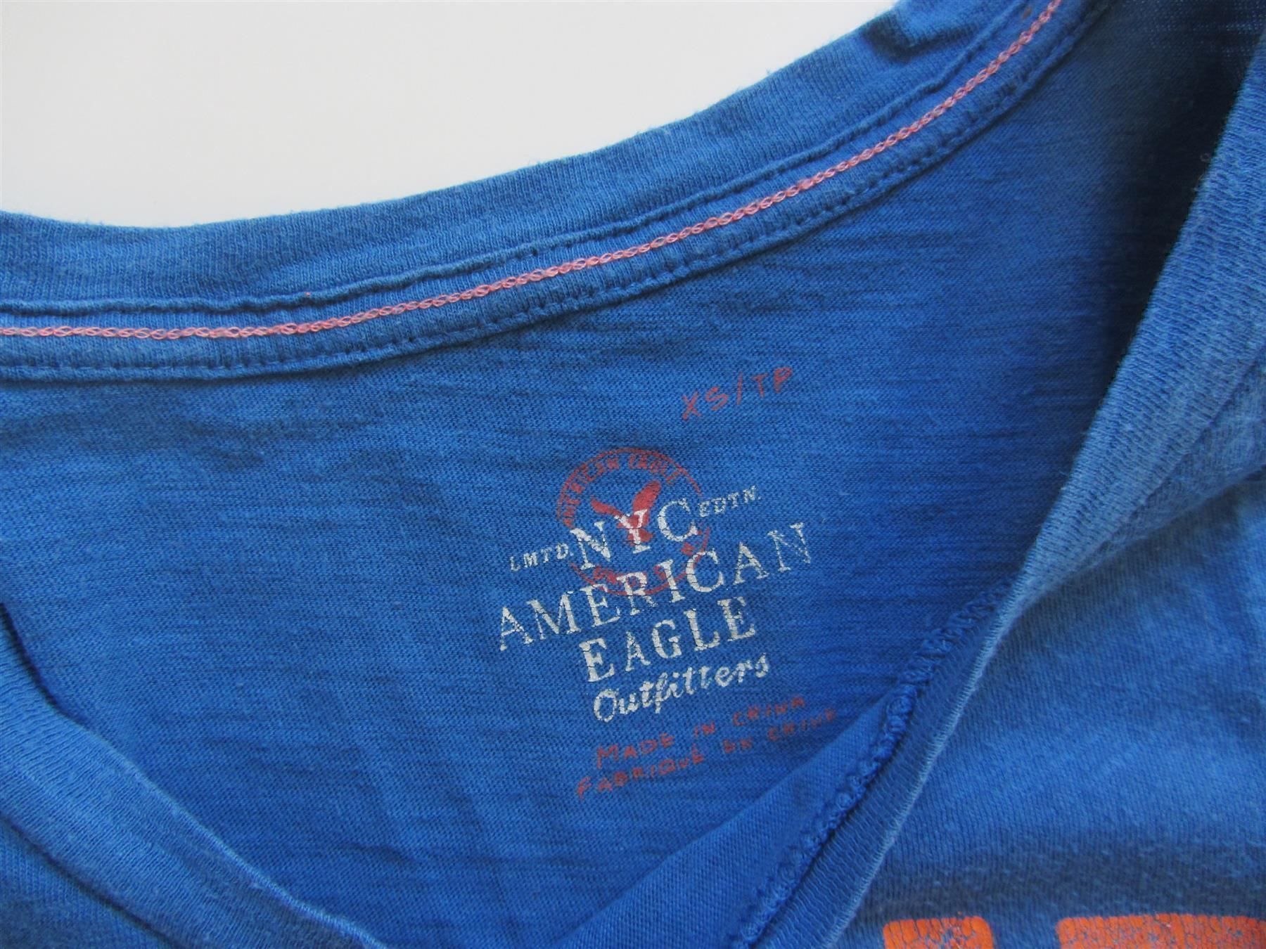 American Eagle T-shirt: AMERICAN EAGLE - T-Shirt blau XS – Usato da Zürich venduto da Diazaio 2