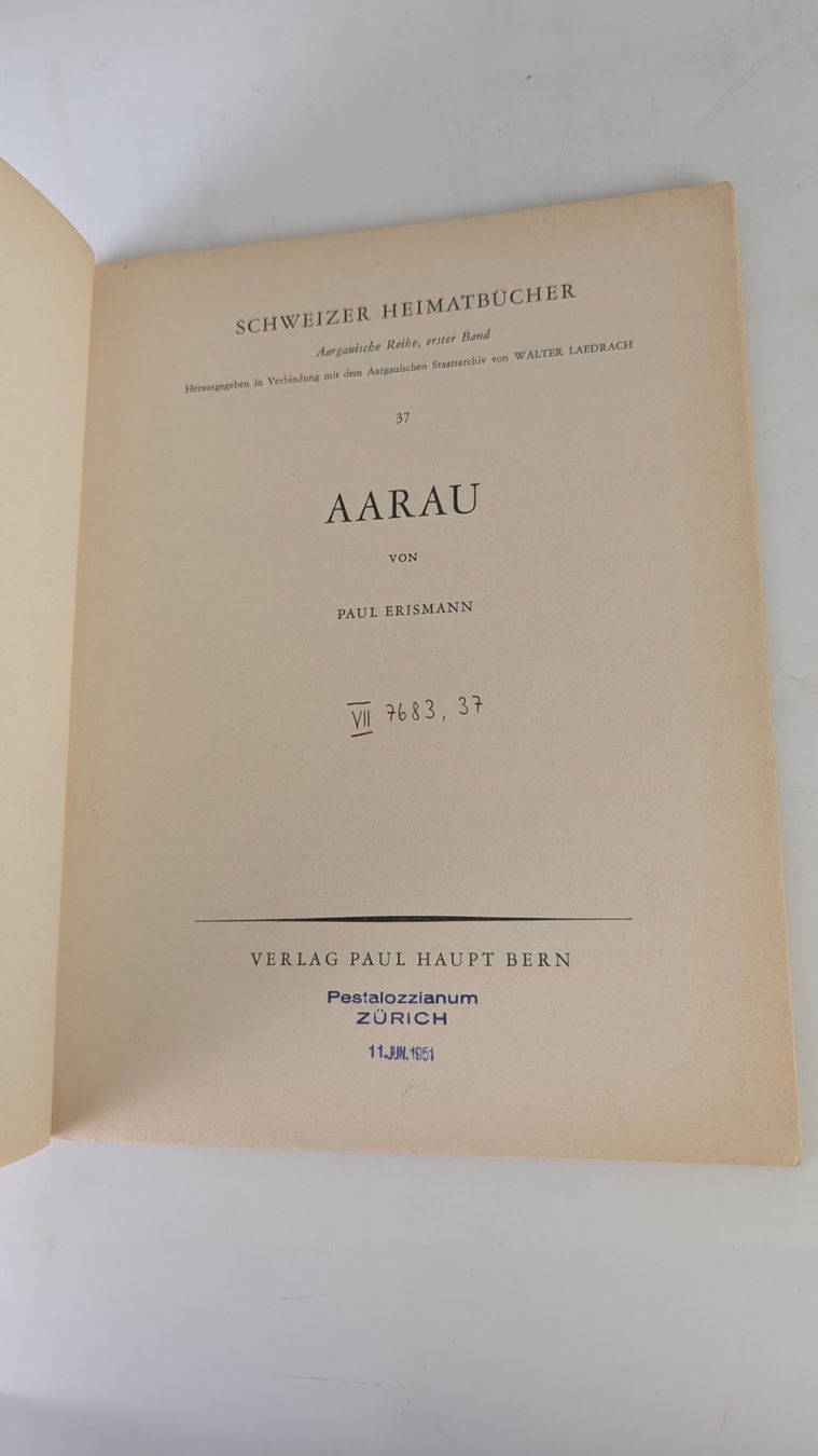 Libri: Schweizer Heimatbücher: Aarau 1950 – Usato da Zürich venduto da axolottchen 3