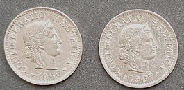 5 Rappen 1966 und 1967