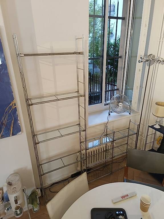 Balton Scaffali: Modulares Balton Design Regal mit Glasablagen – Usato da Zürich venduto da style-and-design.zh 2