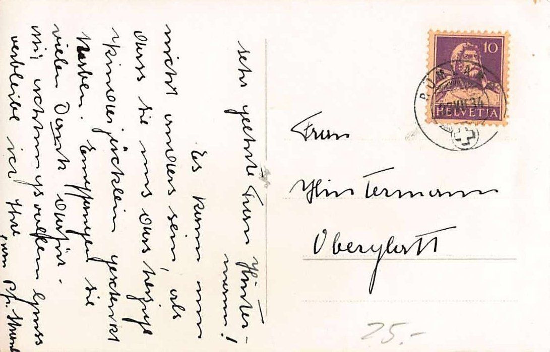Cartoline postali: Schöne Ansichtskarte Rümlang ZH 1934 – Usato da Winterthur venduto da SchatzchischtliWinti 1