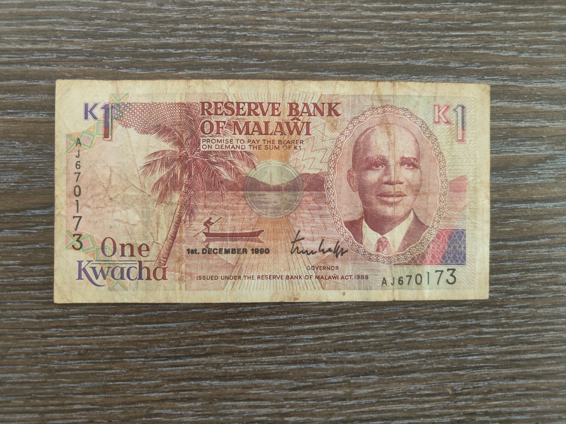 Banconote: Malawi 1 Kwacha 1990 !!!!!! – Usato da Flaach venduto da Lonzo99