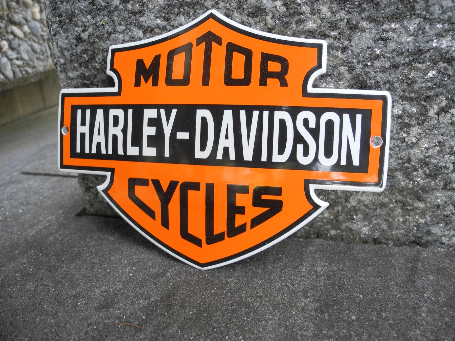 Harley-Davidson Ecriteaux: Kleines Harley-Davidson Emailschild – Neuf (Voir description) à Reinach AG par Huckleberrysix 1