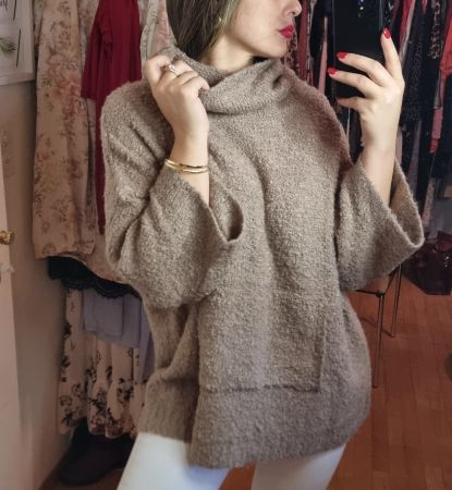 Kuscheliger Damenpullover Rollkragen Gr.XL/XXL