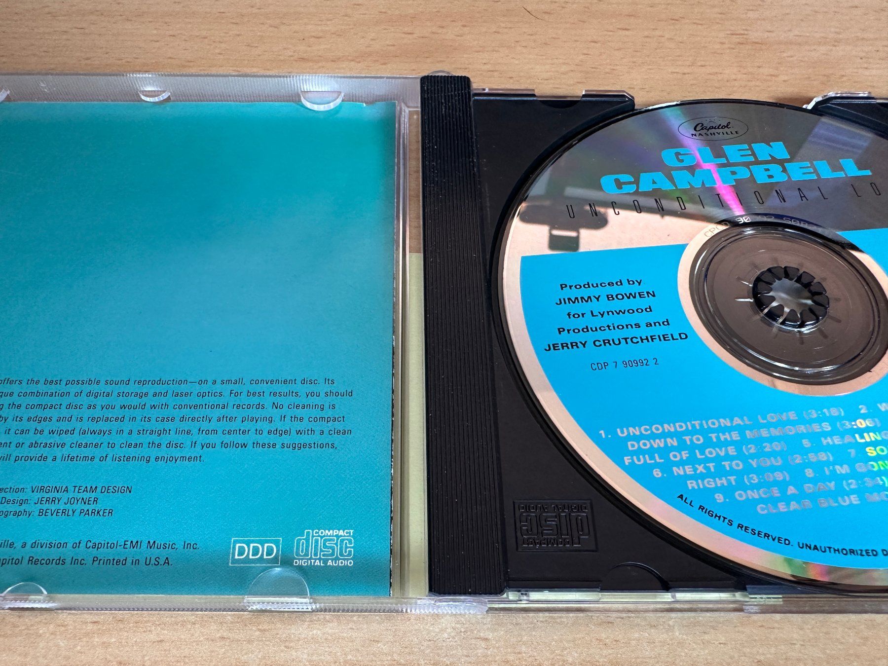CDs: Glen Campbell – Unconditional Love – Gebraucht aus Rikon im Tösstal von Alpenmutz 2
