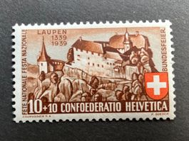 Pro Patria 1939 - Schloss Laupen 10 Rp ** (ZNr 2)