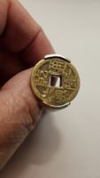 belle bague argent 925 ancienne et pièce chinoise gr60