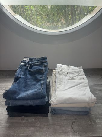 Lot de 9 jeans Zara cropped flare