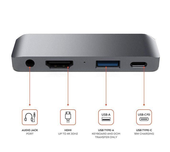 Adapter: Adaptateur ipad pro macbook Type C à HDMI 4K/PD/jack3.5/ – Neu und originalverpackt aus Morges von DigiAC 3