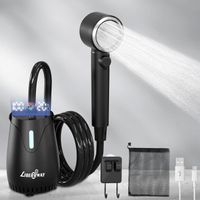 Campingdusche Akku Pumpe 8000mAh zu 3h Outdoor Dusche IPX8