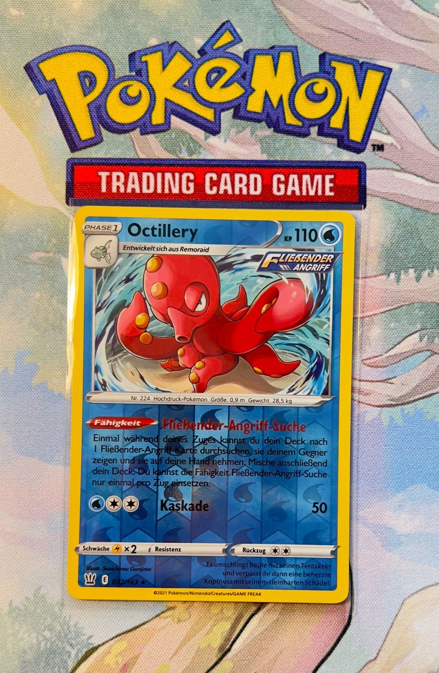 Cartoline: Octillery Reverse Holo Kampfstile 037/163 – Usato da Sempach venduto da R-G