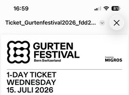 2 x 1-DAY TICKET WEDNESDAY 15. JULI 2026