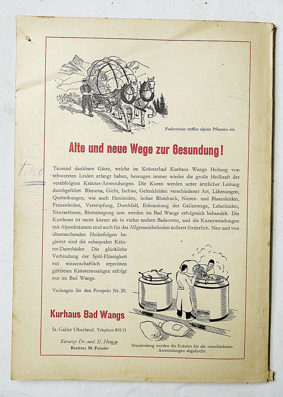 Kalender: Benziger's Einsiedler Kalender 1947 – Gebraucht aus Baar von 2cvbaar 3