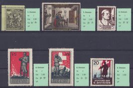 Steckkarte I. WK 1914/18 .... 5. & 6. Division Diverse