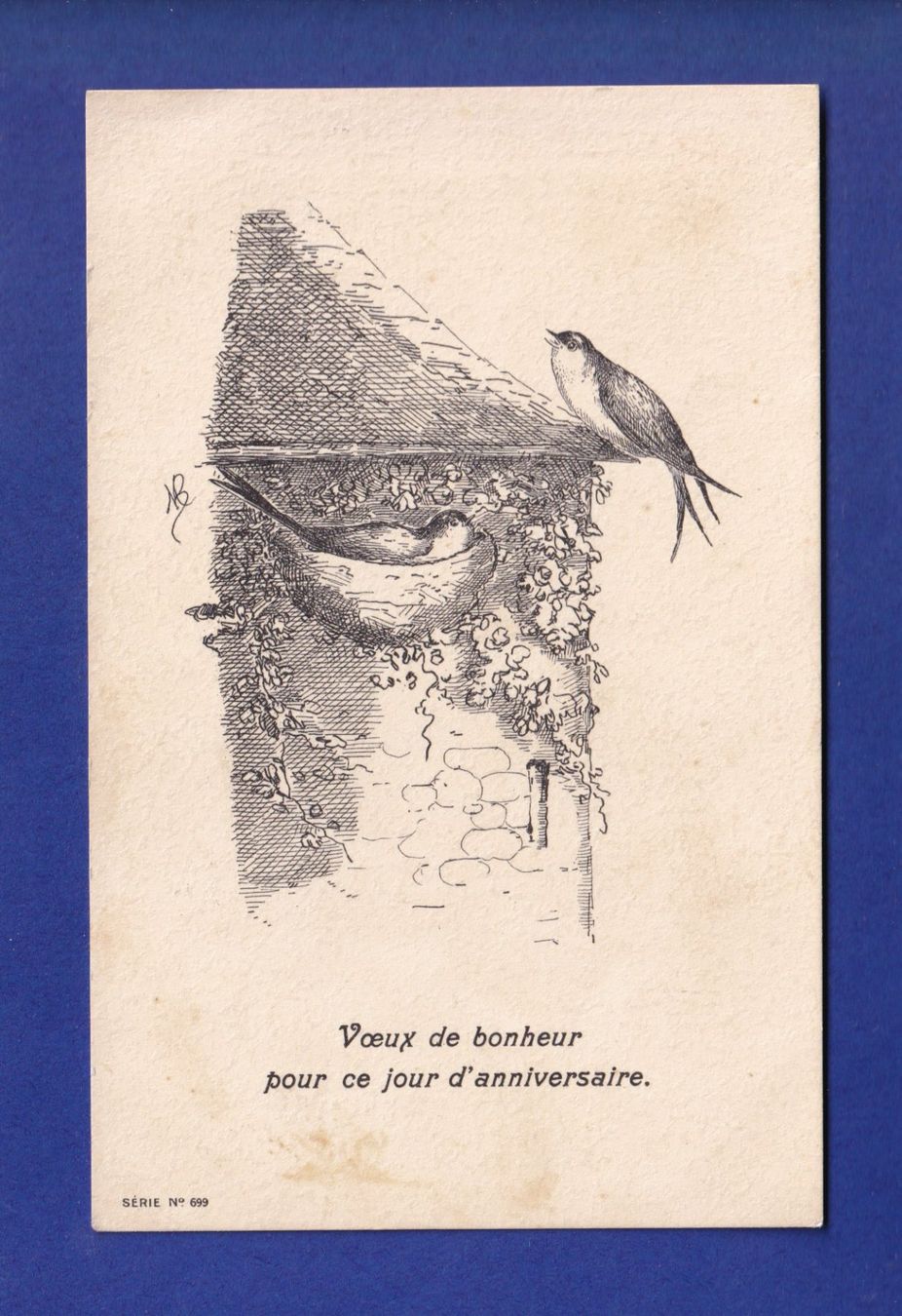 Ansichtskarten: OISEAU - Hirondelles – Gebraucht aus Pully von nicecards-shop